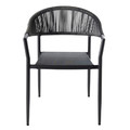 GoodHome Garden Chair Coline, black