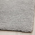 KNARDRUP Rug, low pile, light grey, 133x195 cm