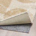 VÄGTRUMMA Rug, high pile, off-white/beige, 160x230 cm