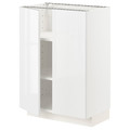 METOD Base cabinet with shelves/2 doors, white/Ringhult white, 60x37 cm