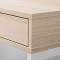 ALEX Desk, white stained/oak effect, 100x48 cm