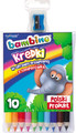 Bambino Coloured Pencils 10 Colours + Metal Sharpener