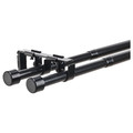 BEKRÄFTA Double curtain rod set, black, 120-210 cm 19 mm