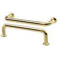 BAGGANÄS Handle, brass-colour, 143 mm, 2 pack