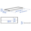 KOMPLEMENT Pull-out tray, white stained oak effect, 100x35 cm