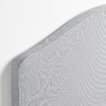 RAMNEFJÄLL Upholstered bed frame, Klovsta grey/white/Luröy, 140x200 cm