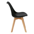 Dining Chair Norden Cross PP, black