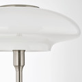TÄLLBYN Table lamp, nickel-plated, opal white glass, 40 cm