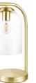 GoodHome Table Lamp Thestias E27, transparent/brass