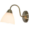 GoodHome Wall Lamp Saucats 1-p E27, antique