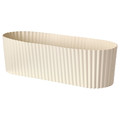 ÄPPELROS Plant pot, in/outdoor/off-white oval, 9 cm