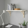 BERGSHULT / SANDSHULT Wall shelf, white, aspen, 80x20 cm