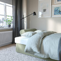 VRETSTORP 3-seat sofa-bed, Hakebo grey-green