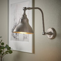 ANKARSPEL Wall lamp, wired-in installation, pewter effect