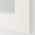 PAX / BERGSBO Wardrobe combination, white, frosted glass, 100x60x236 cm