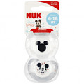 NUK Silicone Soother Pacifier Disney Mickey Mouse 6-18m, grey