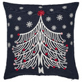 VINTERFINT Cushion cover, Christmas tree dark blue, 50x50 cm