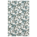 RINGBUK Tablecloth, white green/blue/leaves, 145x320 cm