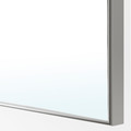 PAX / FARDAL/ÅHEIM Wardrobe combination, high-gloss white/mirror glass, 200x60x201 cm