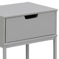 Nightstand Bedside Table Mitra, grey