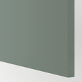 METOD / MAXIMERA Hi cab f micro w door/2 drawers, white/Bodarp grey-green, 60x60x240 cm