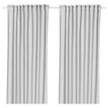 HANNALILL Curtains, 1 pair, grey, 145x300 cm