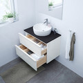 GODMORGON Wash-stand with 2 drawers, high-gloss white, 80x47x58 cm