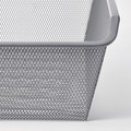 KOMPLEMENT Mesh basket, dark grey, 50x35 cm