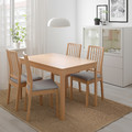 EKEDALEN Extendable table, oak, 120/180x80 cm