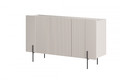 Cabinet Malmi 150 cm, cashmere, crema bianca, black legs