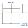 GALANT Storage combination w sliding doors, white, 160x200 cm