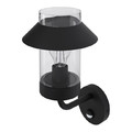 GoodHome Garden Outdoor Wall Lamp with Motion Sensor Caprera E27 IP44, black