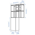 ENHET Storage combination, white/pale grey-green, 80x32x150 cm