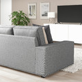 KIVIK Corner sofa, 5-seat, Tibbleby beige/grey