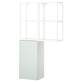 ENHET Storage combination, white/pale grey-green, 80x32x150 cm