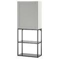 ENHET Storage combination, anthracite/grey frame, 60x32x150 cm