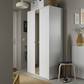 VIHALS Wardrobe with 2 doors, white, 105x57x200 cm