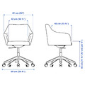 LÅNGFJÄLL/TOSSBERG Conference chair, Gunnared dark grey/white