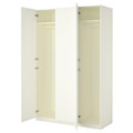 PAX Wardrobe, white, Forsand Ballstad white, 150x60x236 cm