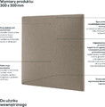 Upholstered Wall Panel Stegu Mollis Square 30 x 30 cm, beige