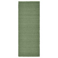 TIDTABELL Rug, flatwoven, green, 80x200 cm