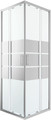 GoodHome Shower Enclosure Beloya 70x70x195cm, chrome/mirror glass