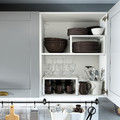 KNOXHULT Kitchen, grey, 220x61x220 cm