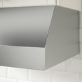 UPPFRISKANDE Wall mounted extractor hood, stainless steel colour, 80 cm