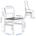 SKANSNÄS / SKANSNÄS Table and 4 chairs, light beech veneer/light beech, 115/170 cm