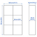 BESTÅ Storage combination with doors, white, Hedeviken oak veneer, 120x42x193 cm