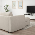 VIMLE Chaise longue, Gunnared beige