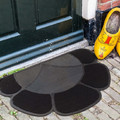 Door Mat Flower 41x55cm, black