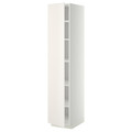 METOD High cabinet with shelves, white/Veddinge white, 40x60x200 cm