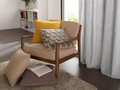 Cushion Pahea 45x45cm, mustard yellow